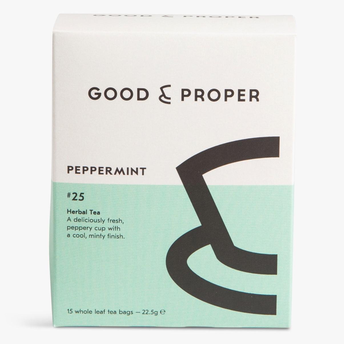 Good & Proper Tea - Peppermint Herbal Tea (15CT) - The Epicurean Trader