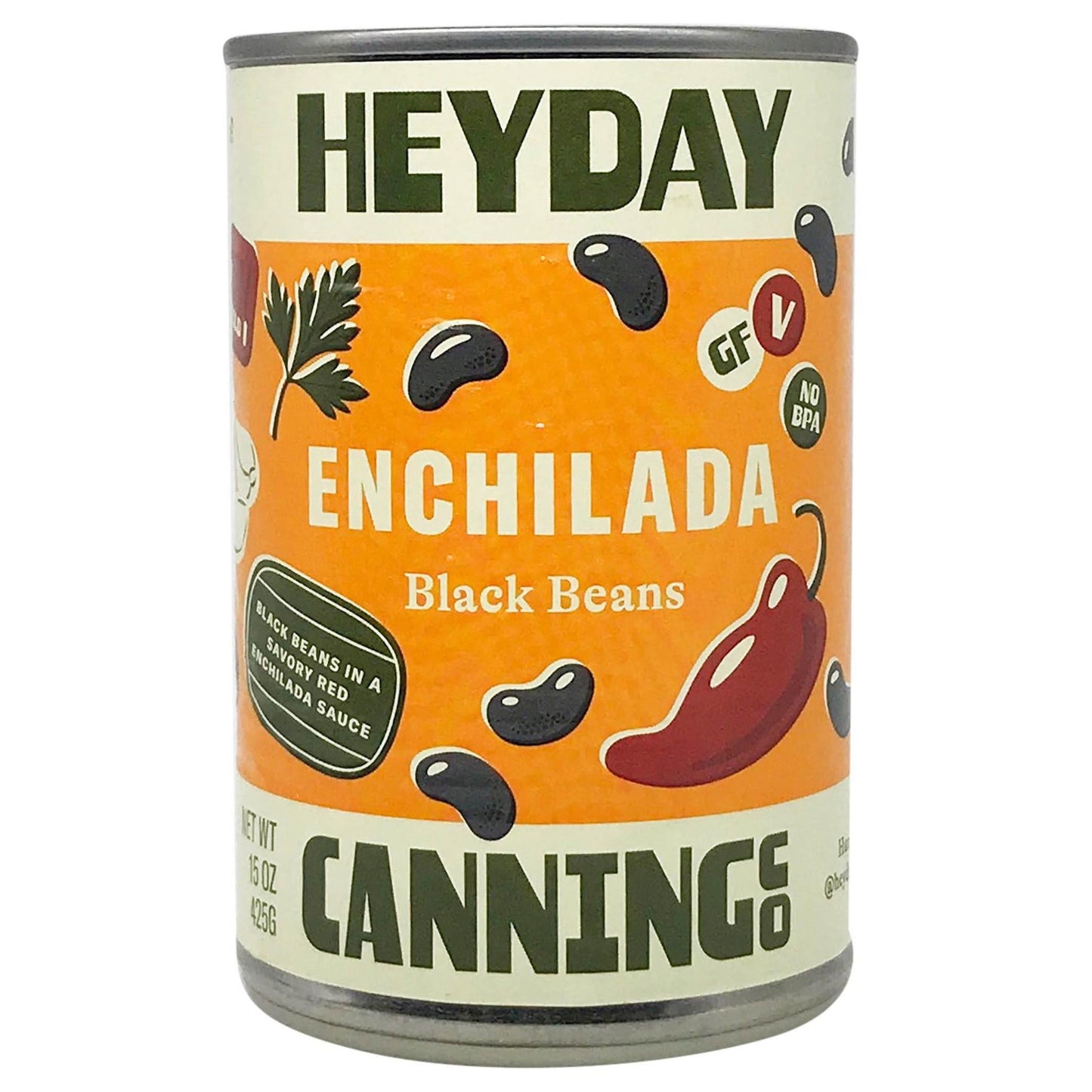 Heyday Canning Co. - 'Enchilada' Black Beans (15OZ) - The Epicurean Trader
