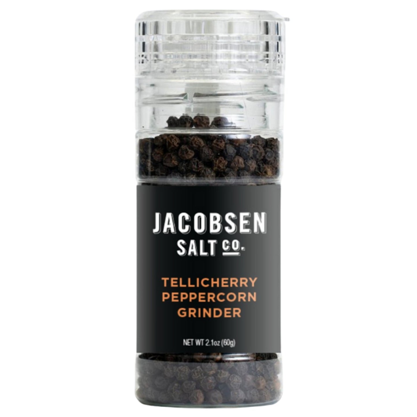 Jacobsen Salt Co - Tellicherry Peppercorn Grinder (2.1OZ) - The Epicurean Trader