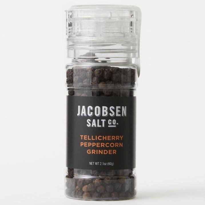 Jacobsen Salt Co - Tellicherry Peppercorn Grinder (2.1OZ) - The Epicurean Trader