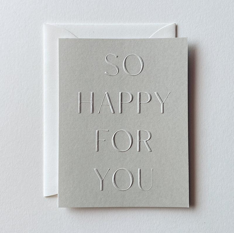 Jaymes Paper - 'So Happy For You' Card (1CT) - The Epicurean Trader