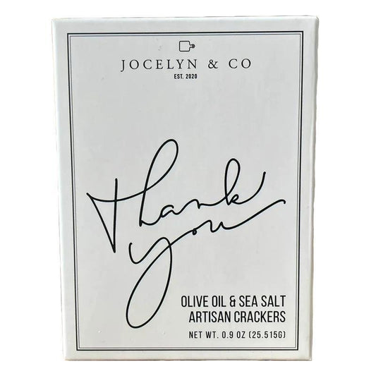 Jocelyn & Co. - Olive Oil & Sea Salt Mini Crackers (0.9OZ) - The Epicurean Trader