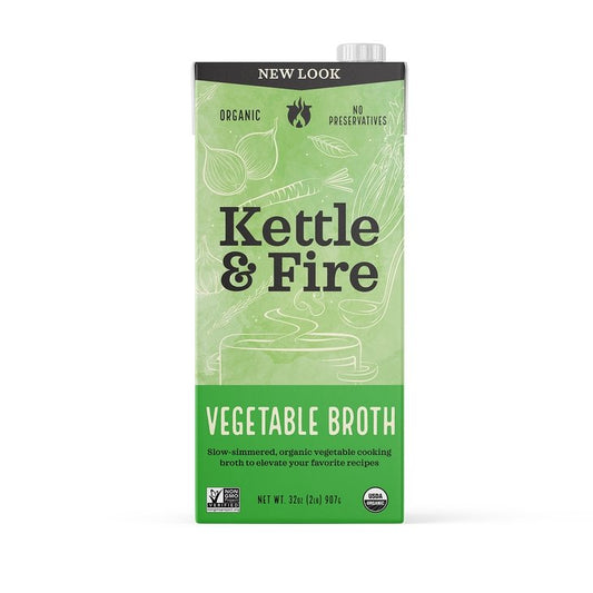 Kettle & Fire - Organic Vegetable Broth (32OZ) - The Epicurean Trader