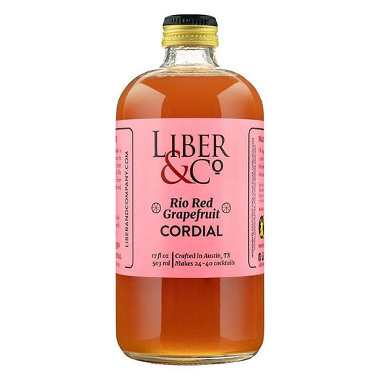 Liber & Co - Rio Red Grapefruit Cordial (9.5OZ) - The Epicurean Trader