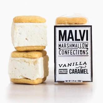 Malvi Marshmallow - 'Vanilla Salted Caramel' S'Mores (2PK) - The Epicurean Trader