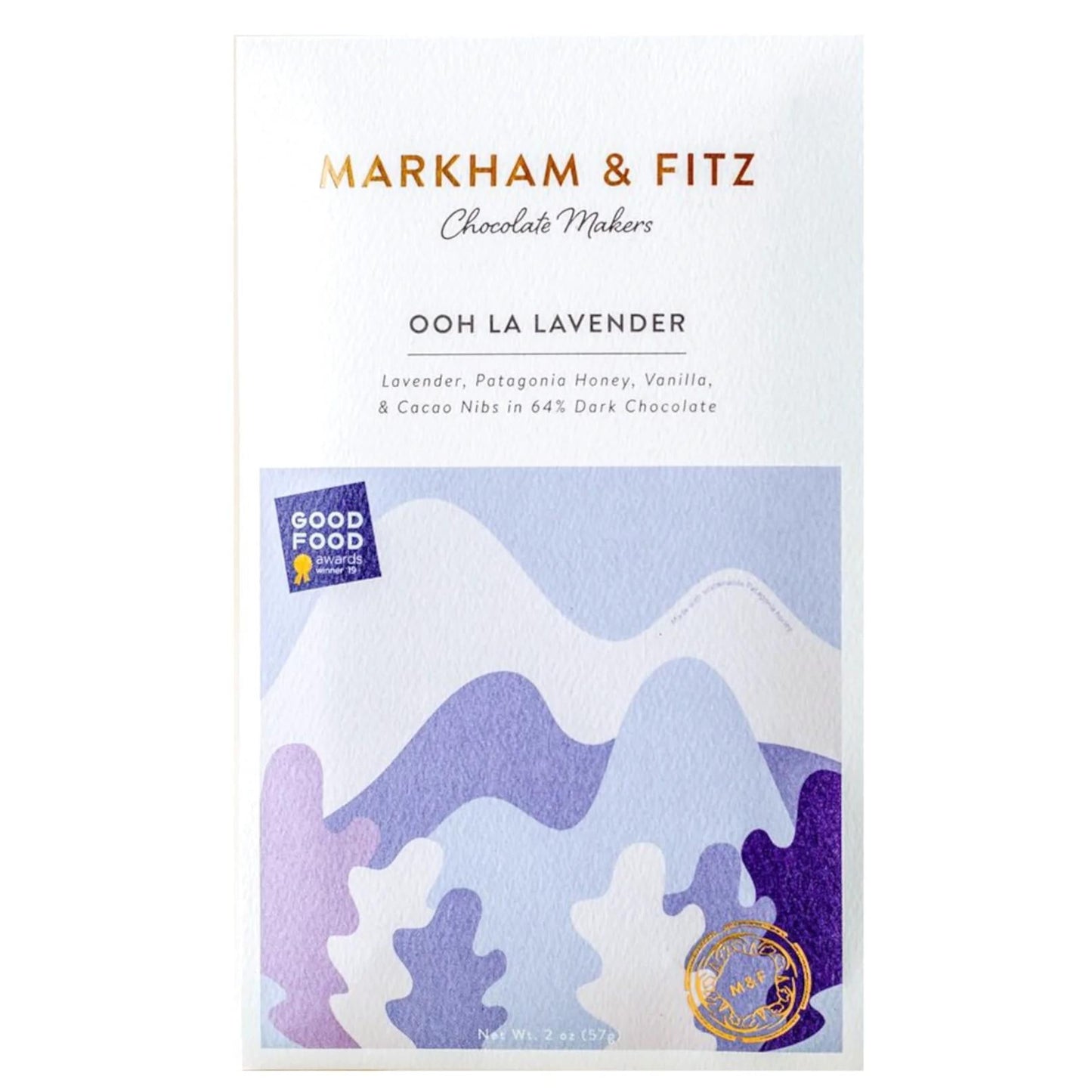 Markham & Fitz - 'Ooh La Lavender' Chocolate Bar (64%) - The Epicurean Trader