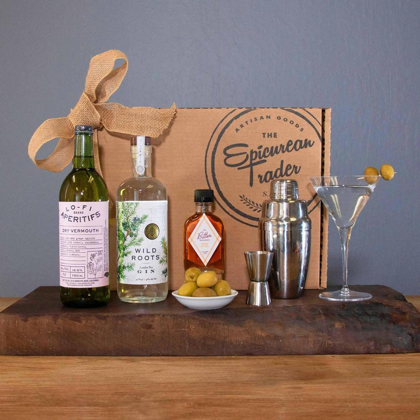 The Epicurean Trader Wine, Cheese & Charcuterie Kit featuring curated wine, artisan cheese, and fine meats.