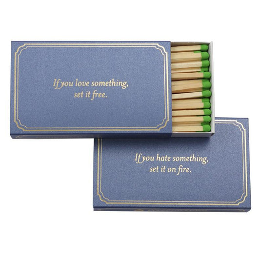 MatchDaddy - 'If You Love Something, Set It Free.' 4" Matchbox - The Epicurean Trader