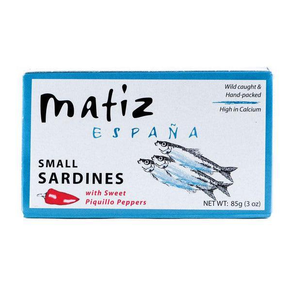 Matiz Espana - Wild Small Sardines w/ Sweet Piquillo Peppers (85G) - The Epicurean Trader