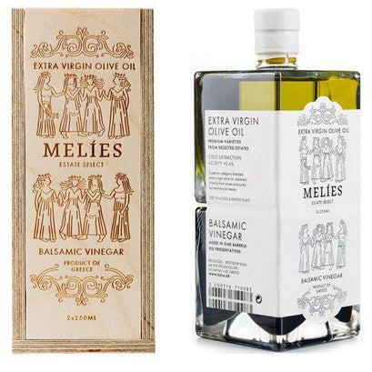 Melies - 'Estate Select' EVOO & Balsamic Vinegar Gift Set (2x250ML) - The Epicurean Trader
