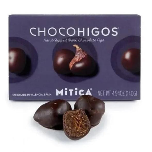 Mitica - 'ChocoHigos' Hand-Dipped Dark Chocolate Figs (140G) - The Epicurean Trader