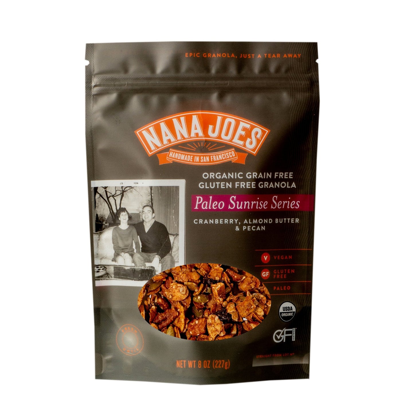 Nana Joes - 'Paleo Sunrise Series' Organic Granola Blend w/ Cranberry (8OZ) - The Epicurean Trader