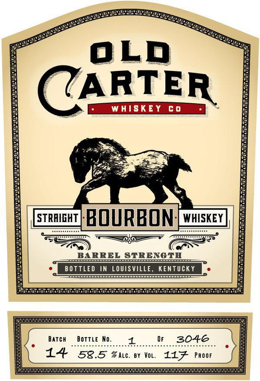 Old Carter Whiskey Co. - 'Batch 14' Straight Bourbon (750ML) - The Epicurean Trader
