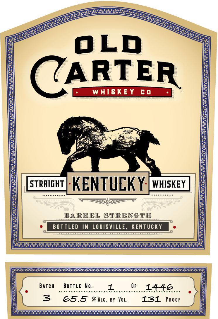 Old Carter Whiskey Co. - 'Batch 3' Kentucky Straight Whiskey (750ML) - The Epicurean Trader