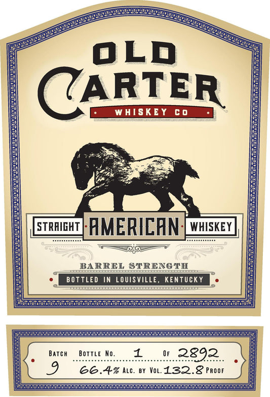 Old Carter Whiskey Co. - 'Batch 9' Straight American Whiskey (750ML) - The Epicurean Trader