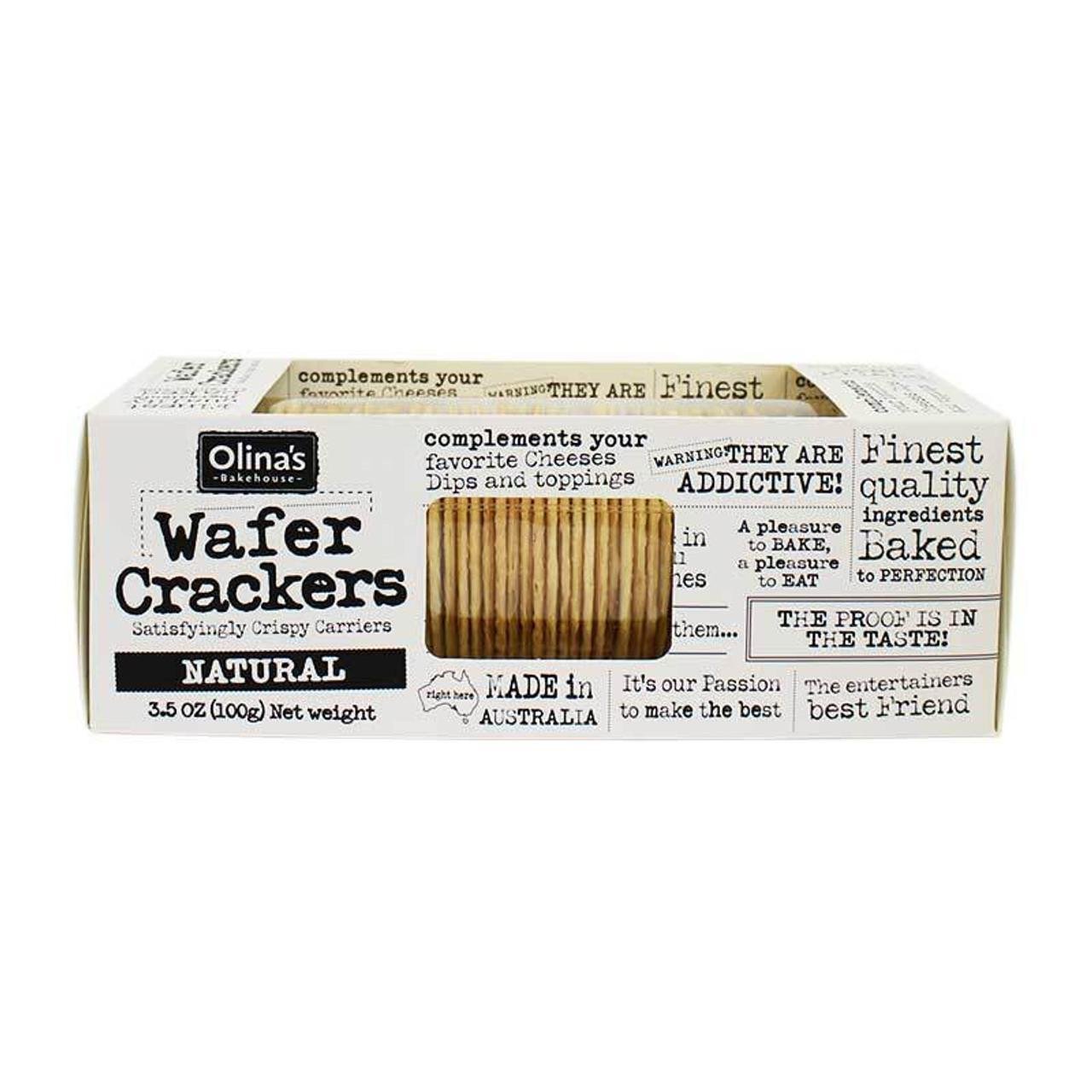 Olina's Bakehouse - 'Natural' Wafer Crackers (100G) - The Epicurean Trader