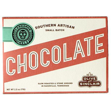 Olive & Sinclair - Cinnamon Chili Mexican-Style Chocolate Bar (2.5OZ) - The Epicurean Trader