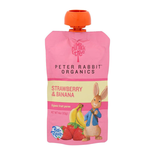 Peter Rabbit Organics - Strawberry & Banana Baby Pouch (4OZ) - The Epicurean Trader