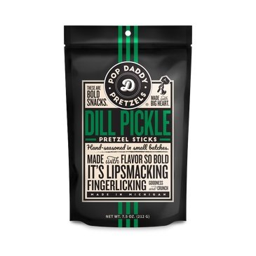 Pop Daddy Pretzels - 'Dill Pickle' Pretzel Sticks (7.5OZ) - The Epicurean Trader