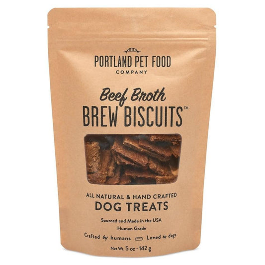Portland Pet Food Company - 'Beef Broth Brew Biscuits' Dog Treats (5OZ) - The Epicurean Trader