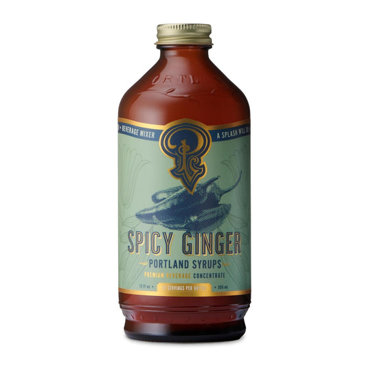 Portland Syrups - 'Spicy Ginger' Liquor & Soda Mixer (12OZ) - The Epicurean Trader
