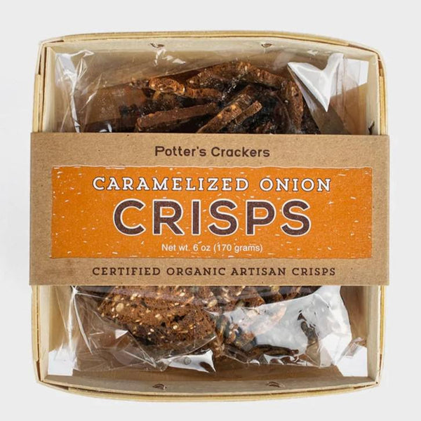 Caramelized Onion Crisps - Potters Crackers