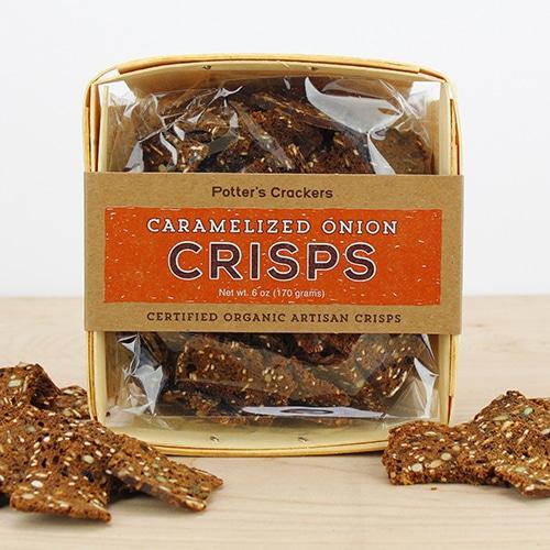 Potter's Crackers - 'Caramelized Onion' Crisps (5.3OZ) - The Epicurean Trader