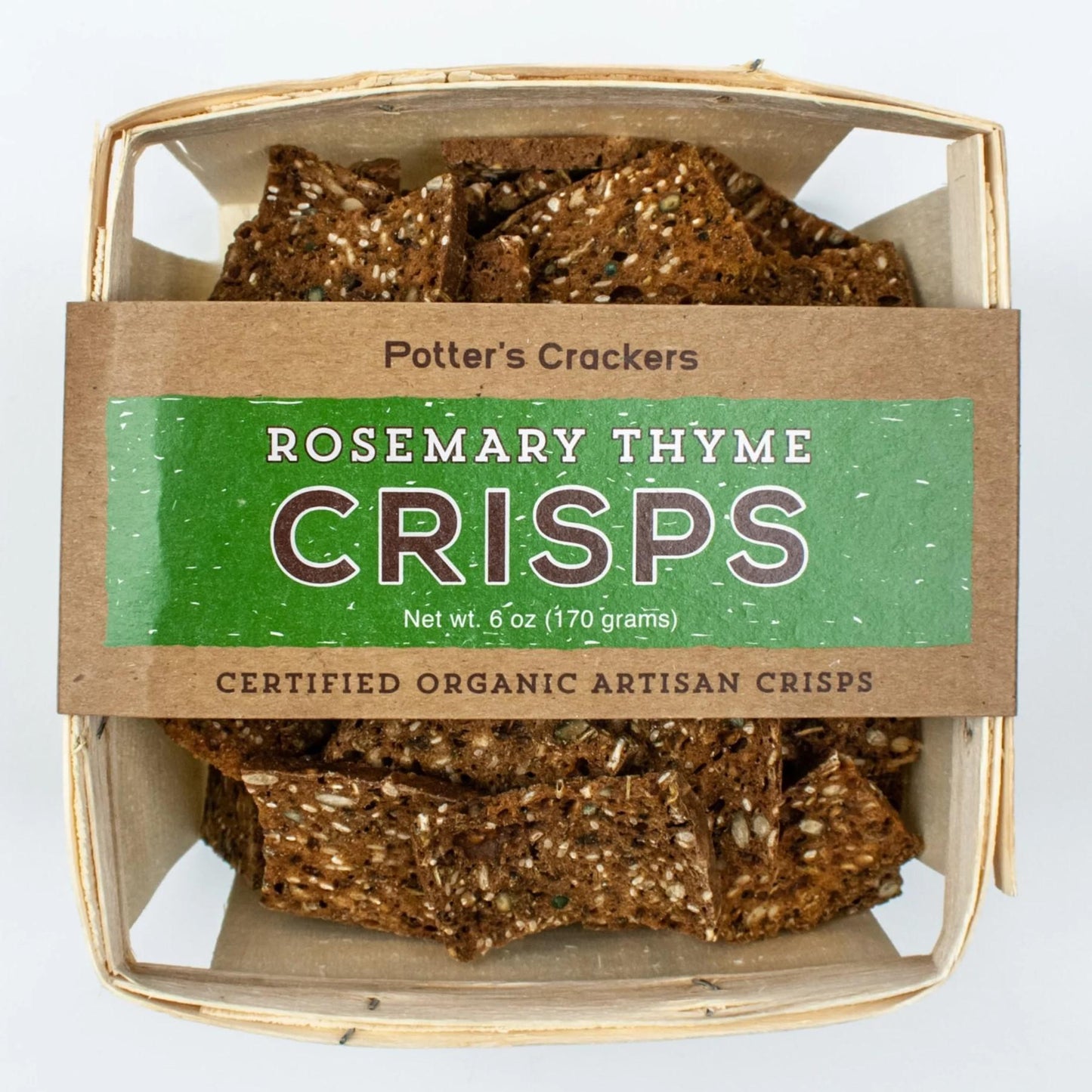 Potter's Crackers - 'Rosemary Thyme' Crisps (6OZ) - The Epicurean Trader