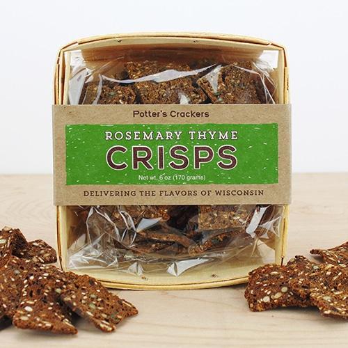 Potter's Crackers - 'Rosemary Thyme' Crisps (6OZ) - The Epicurean Trader