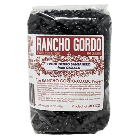 Rancho Gordo - 'Frijol Negro' Heirloom Beans (16OZ) - The Epicurean Trader