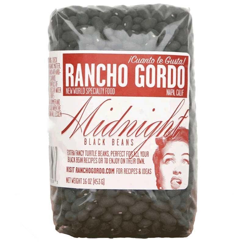 Rancho Gordo - 'Midnight' Black Heirloom Beans (16OZ) - The Epicurean Trader