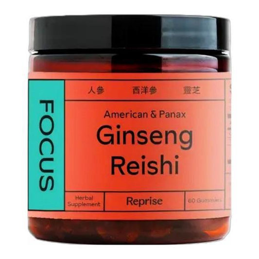 Reprise - 'Focus' Ginseng Reishi Herbal Gummies (60CT) - The Epicurean Trader
