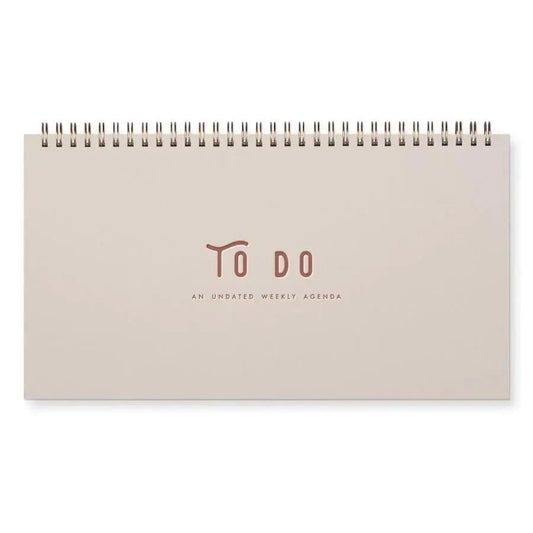 Ruff House Print Shop - 'To Do - An Undated Weekly Agenda' Planner - The Epicurean Trader