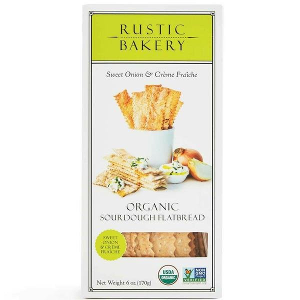 Rustic Bakery - 'Sweet Onion & Creme Fraiche' Sourdough Flatbread (6OZ) - The Epicurean Trader