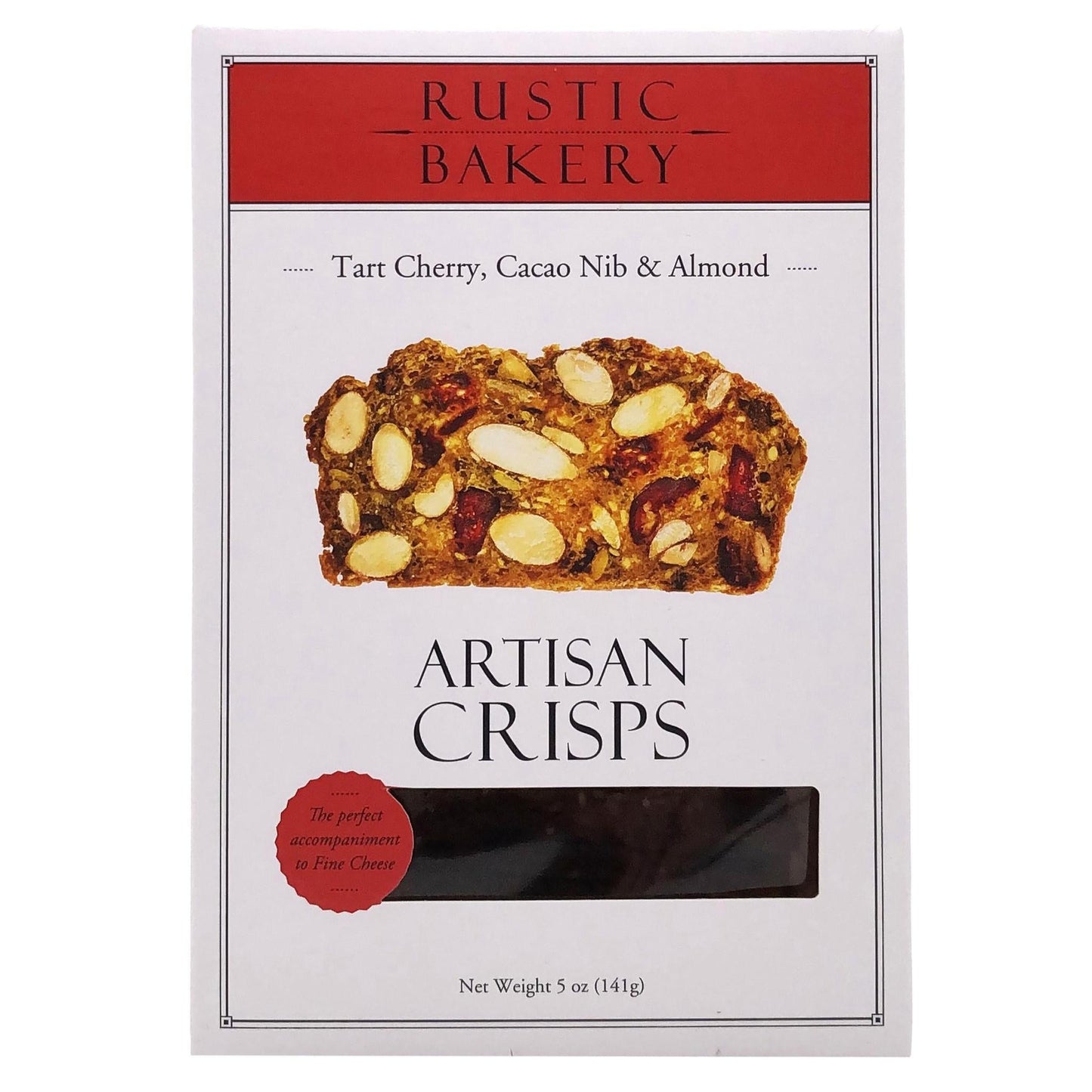 Rustic Bakery - 'Tart Cherry, Cacao Nib & Almond' Artisan Crisps (5OZ) - The Epicurean Trader