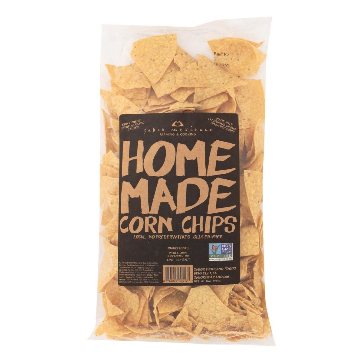 Sabor Mexicano - 'Home Made' Yellow Corn Chips (12OZ) - The Epicurean Trader