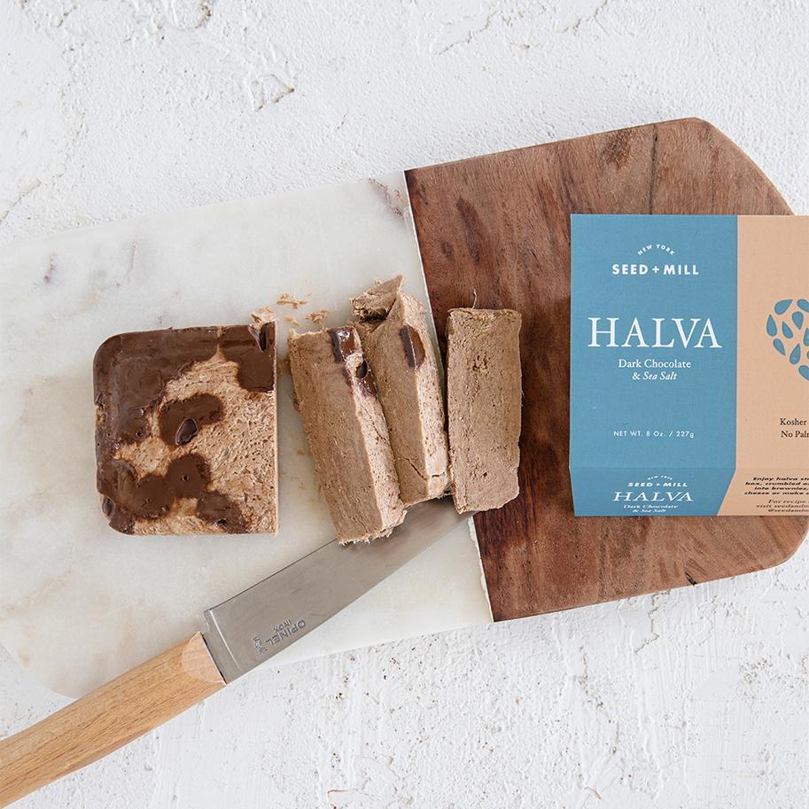 Seed + Mill - Dark Chocolate & Sea Salt Halva (8OZ) - The Epicurean Trader