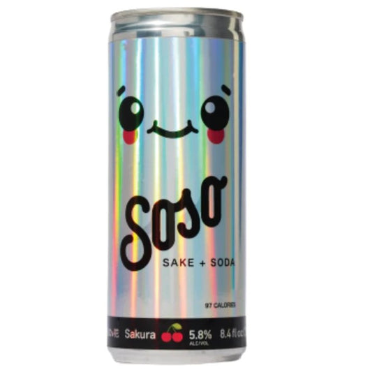 Soso - 'Sakura' Sake & Soda (8.4OZ) - The Epicurean Trader
