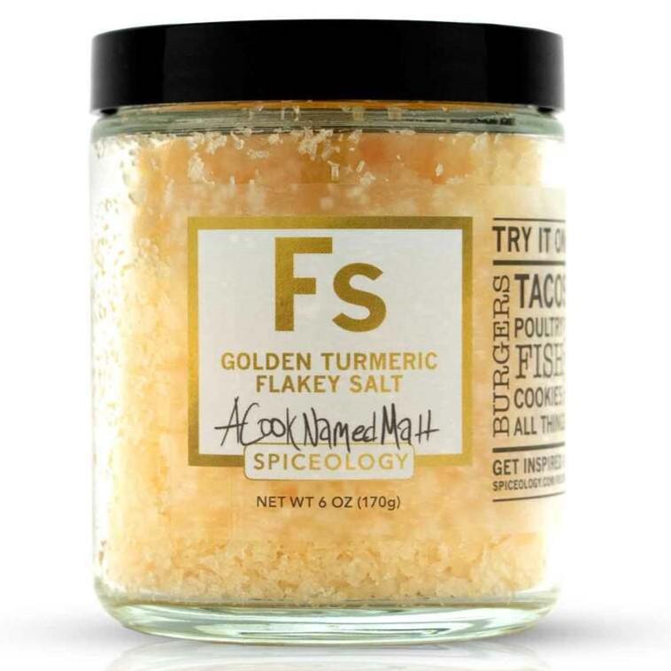 Spiceology - Golden Turmeric Flakey Salt (150G) - The Epicurean Trader