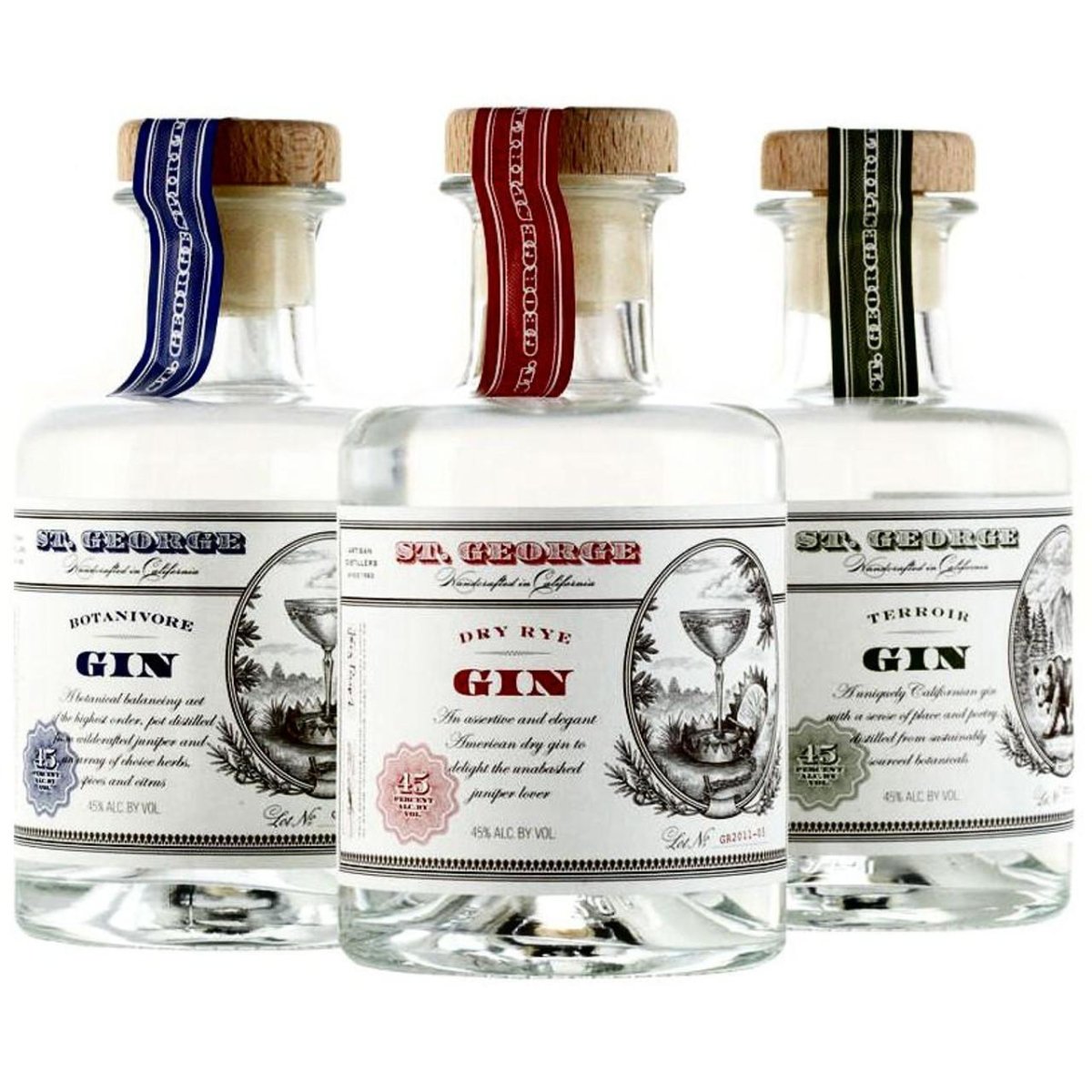St. George Artisan Distillers - Gin Combo Pack (3x200ML) - The Epicurean Trader