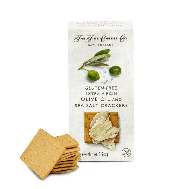 The Fine Cheese Co. - Gluten-Free EVOO & Sea Salt Crackers (3.5OZ) - The Epicurean Trader