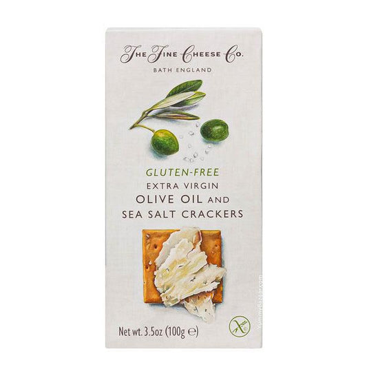 The Fine Cheese Co. - Gluten-Free EVOO & Sea Salt Crackers (3.5OZ) - The Epicurean Trader