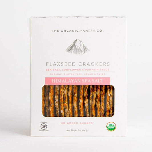 The Organic Pantry Co. - 'Himalayan Sea Salt' Flaxseed Crackers (5OZ) - The Epicurean Trader