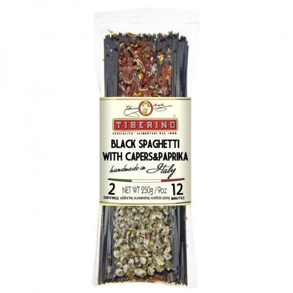 Tiberino - Black Spaghetti w/ Capers & Paprika (9OZ)