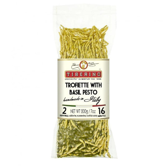 Tiberino - Trofiette Pasta w/ Basil Pesto (7OZ) - The Epicurean Trader