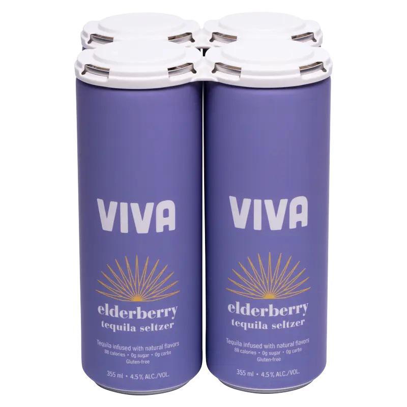 VIVA - Elderberry Tequila Seltzer (4PK) - The Epicurean Trader