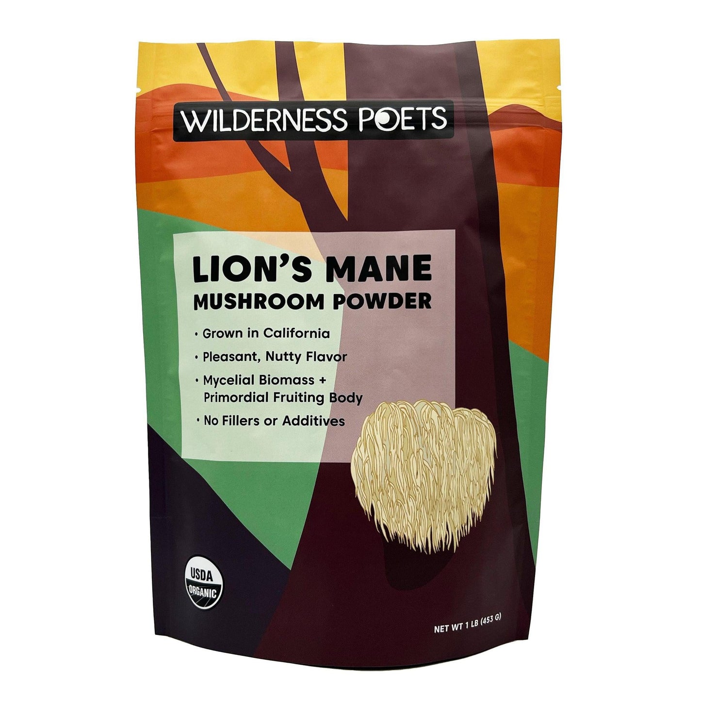 Wilderness Poets - Organic Lion's Mane Mushroom Powder (3.5OZ) - The Epicurean Trader