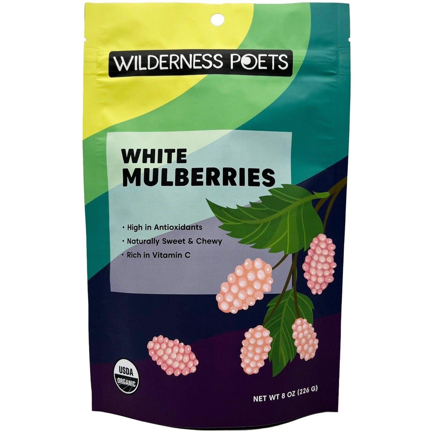 Wilderness Poets - Organic White Mulberries (8OZ) - The Epicurean Trader