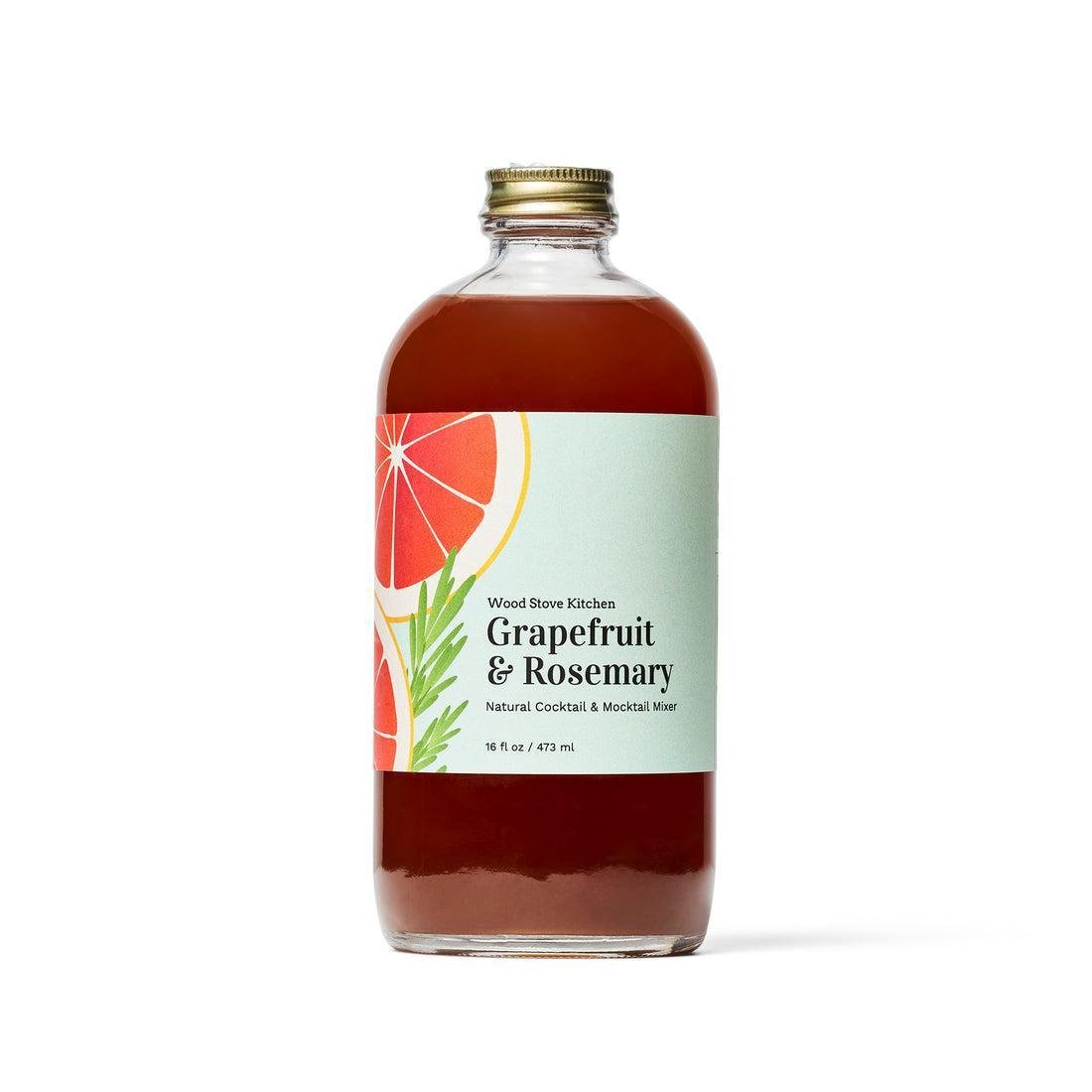 Wood Stove Kitchen - 'Grapefruit & Rosemary' Cocktail Mixer (16OZ) - The Epicurean Trader