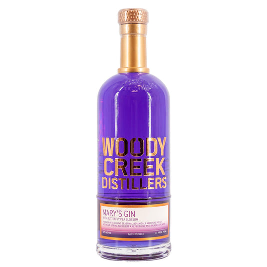 Woody Creek Distillers - 'Mary's' Gin w/ Butterfly Pea Blossom (750ML) - The Epicurean Trader